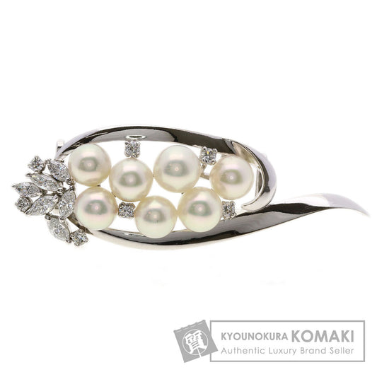 MIKIMOTO Pearl Pearl Diamond Obi closure K14 White Gold Ladies [Used]