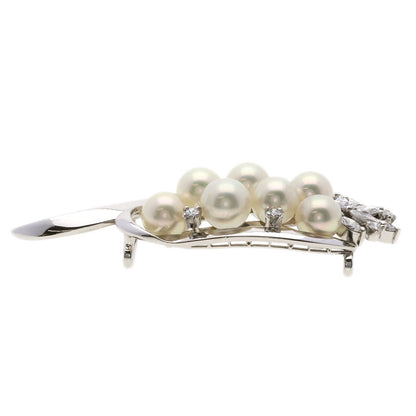 MIKIMOTO Pearl Pearl Diamond Obi closure K14 White Gold Ladies [Used]