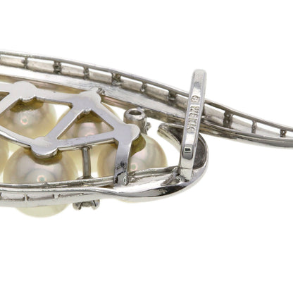 MIKIMOTO Pearl Pearl Diamond Obi closure K14 White Gold Ladies [Used]