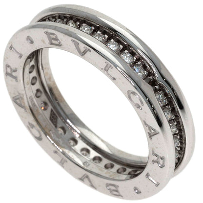BVLGARI B.zero1 1-band Diamond #51 Ring K18 White Gold Ladies [Used]