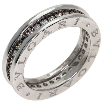 BVLGARI B.zero1 1-band Diamond #51 Ring K18 White Gold Ladies [Used]