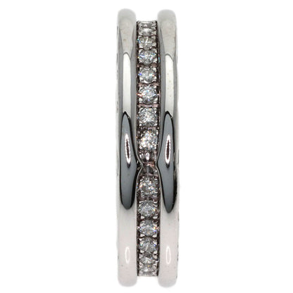 BVLGARI B.zero1 1-band Diamond #51 Ring K18 White Gold Ladies [Used]