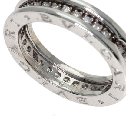 BVLGARI B.zero1 1-band Diamond #51 Ring K18 White Gold Ladies [Used]