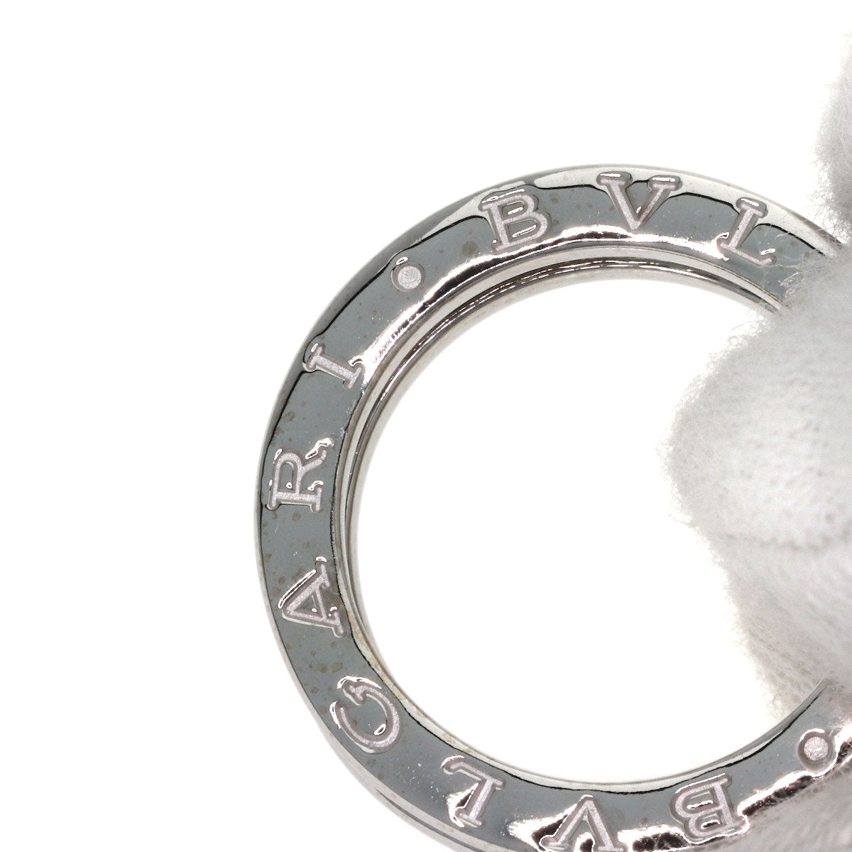 BVLGARI B.zero1 1-band Diamond #51 Ring K18 White Gold Ladies [Used]