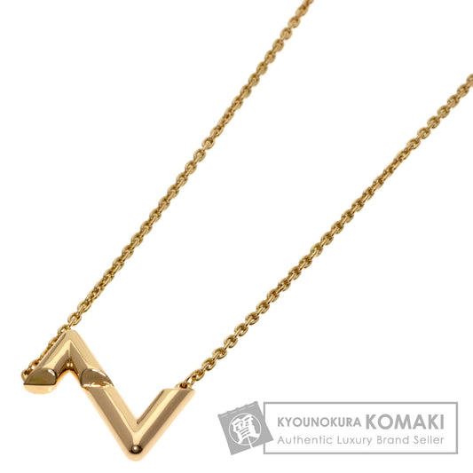LOUIS VUITTON Vault Up Side Down Necklace K18 Pink Gold Ladies [Used]
