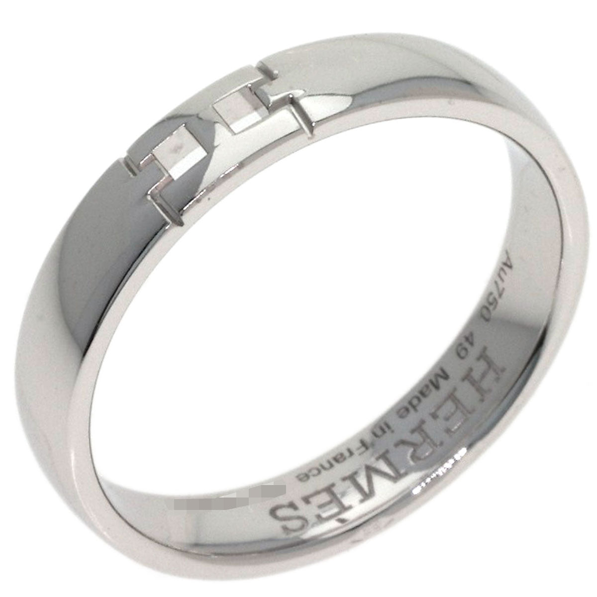 HERMES Ever Hercules #49 Ring K18 White Gold Ladies [Used]