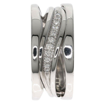 BVLGARI B.zero1 Legend Diamond #51 Ring K18 White Gold Ladies [Used]