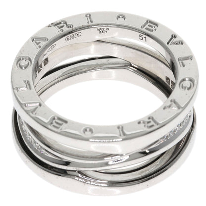 BVLGARI B.zero1 Legend Diamond #51 Ring K18 White Gold Ladies [Used]