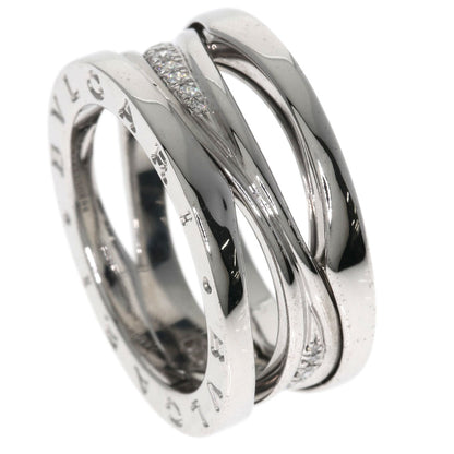 BVLGARI B.zero1 Legend Diamond #51 Ring K18 White Gold Ladies [Used]