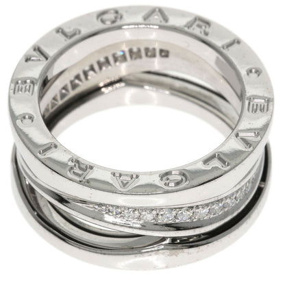 BVLGARI B.zero1 Legend Diamond #51 Ring K18 White Gold Ladies [Used]