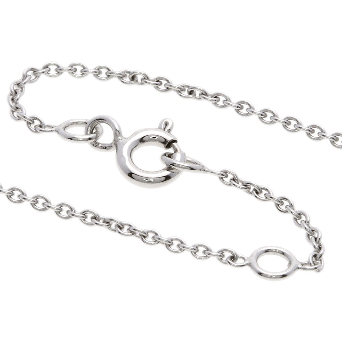 HERMES Finesse Pave Diamond Necklace K18 White Gold Ladies [Used]