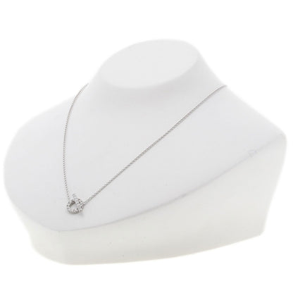HERMES Finesse Pave Diamond Necklace K18 White Gold Ladies [Used]