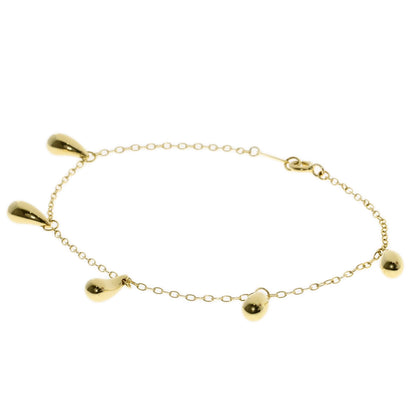 TIFFANY&Co. 5P teardrop Bracelet K18 Yellow Gold Ladies [Used]