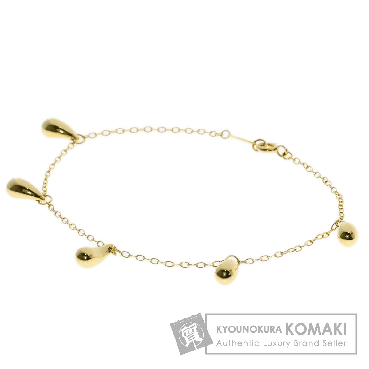 TIFFANY&Co. 5P teardrop Bracelet K18 Yellow Gold Ladies [Used]