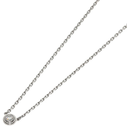 CARTIER Damour Diamant Léger XS 1P Diamond Necklace K18 White Gold Ladies [Used]
