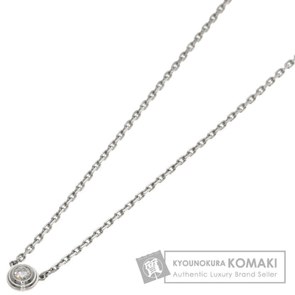 CARTIER Damour Diamant Léger XS 1P Diamond Necklace K18 White Gold Ladies [Used]