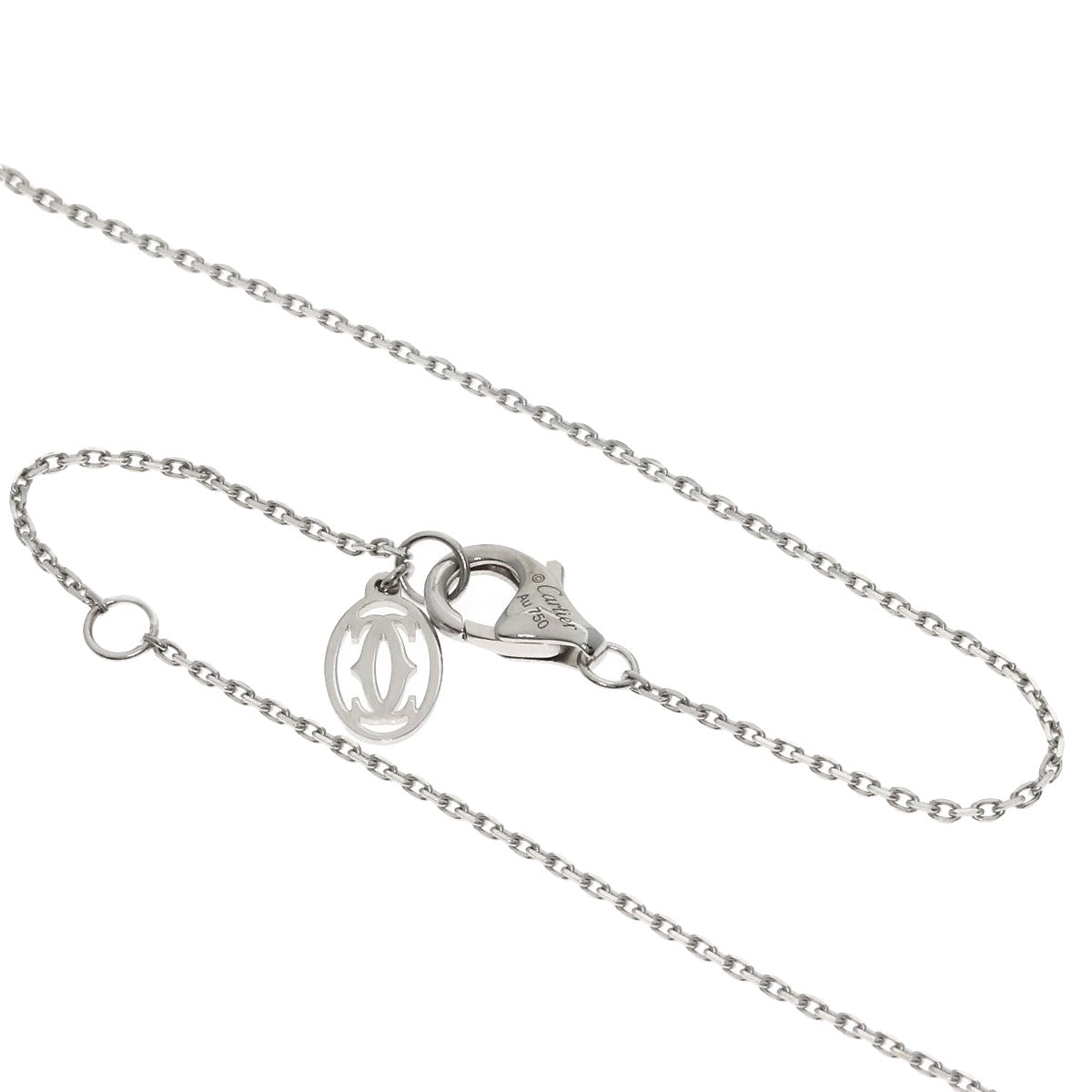 CARTIER Damour Diamant Léger XS 1P Diamond Necklace K18 White Gold Ladies [Used]