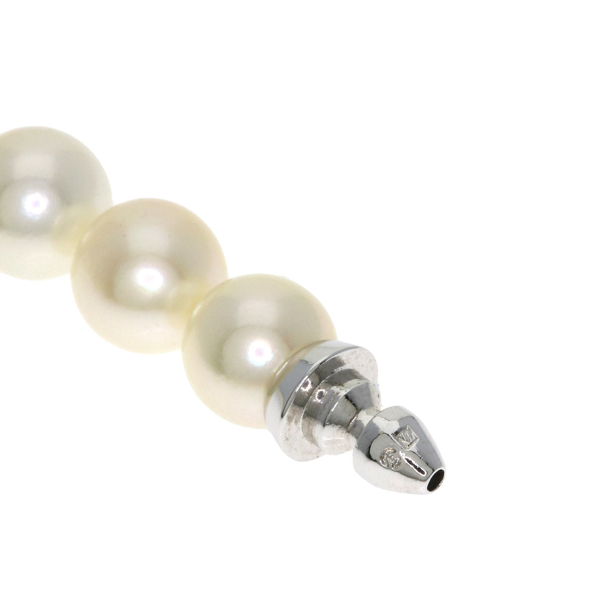 TASAKI Akoya Pearl Earrings Necklace Silver Ladies [Used]