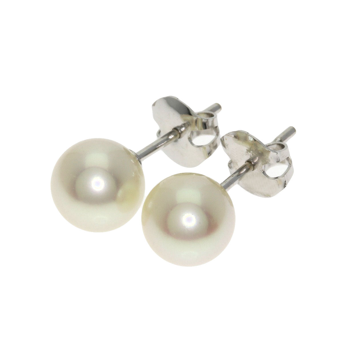 TASAKI Akoya Pearl Earrings Necklace Silver Ladies [Used]