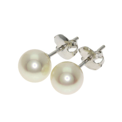 TASAKI Akoya Pearl Earrings Necklace Silver Ladies [Used]