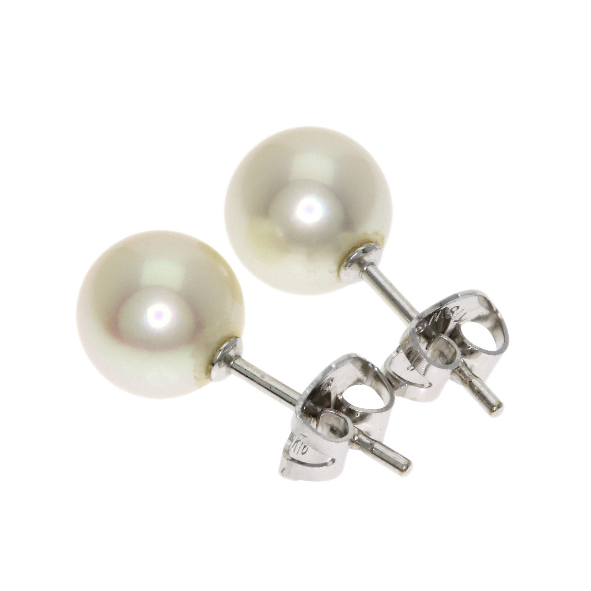TASAKI Akoya Pearl Earrings Necklace Silver Ladies [Used]
