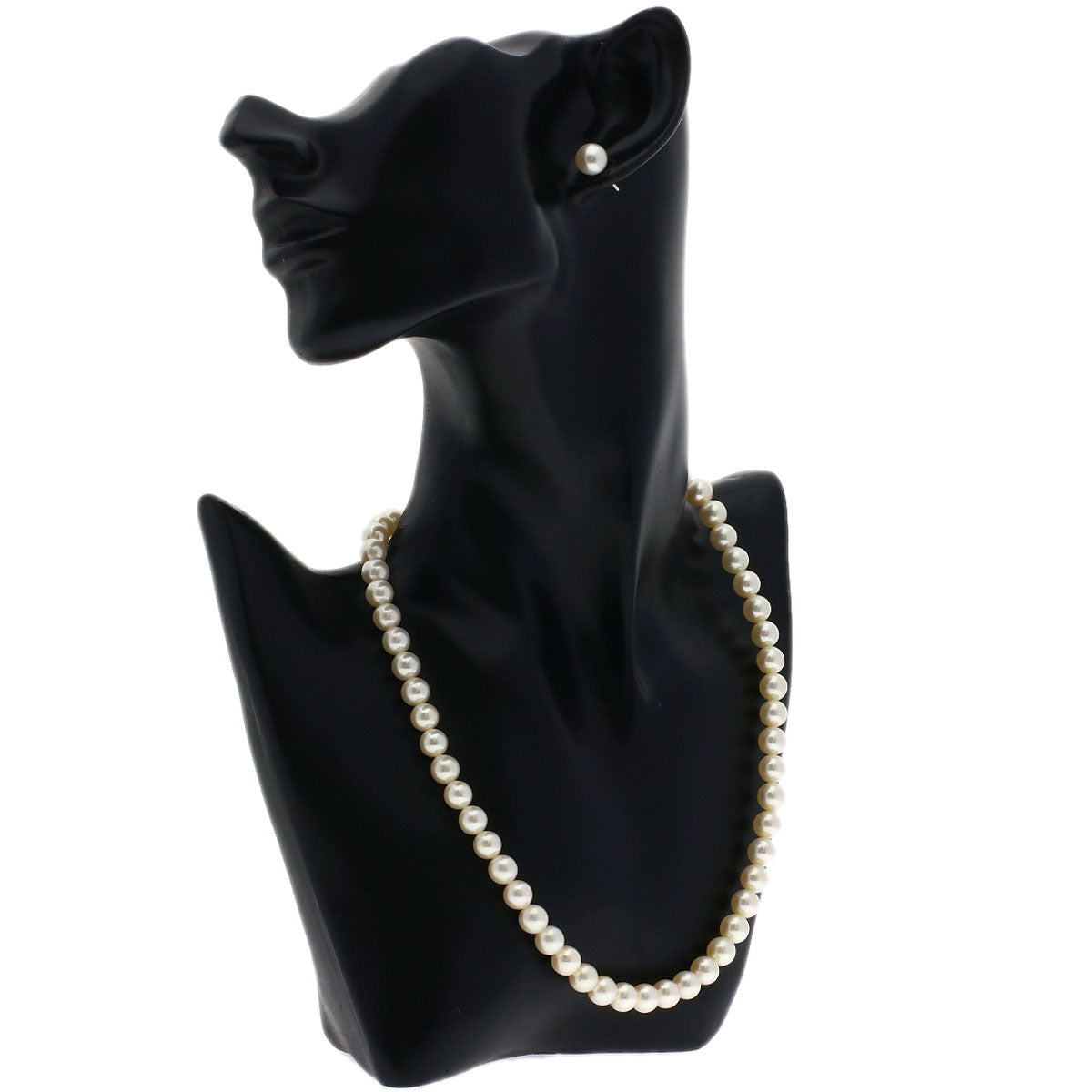 TASAKI Akoya Pearl Earrings Necklace Silver Ladies [Used]