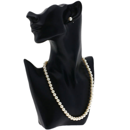 TASAKI Akoya Pearl Earrings Necklace Silver Ladies [Used]