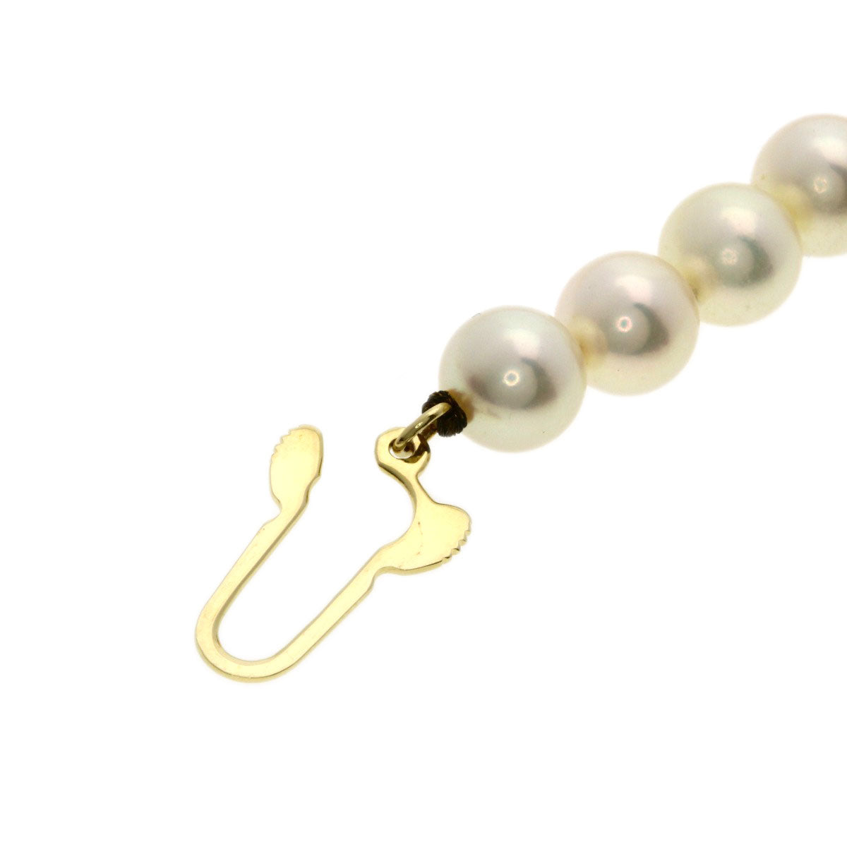 MIKIMOTO Pearl Pearl Necklace K14 Yellow Gold Ladies [Used]