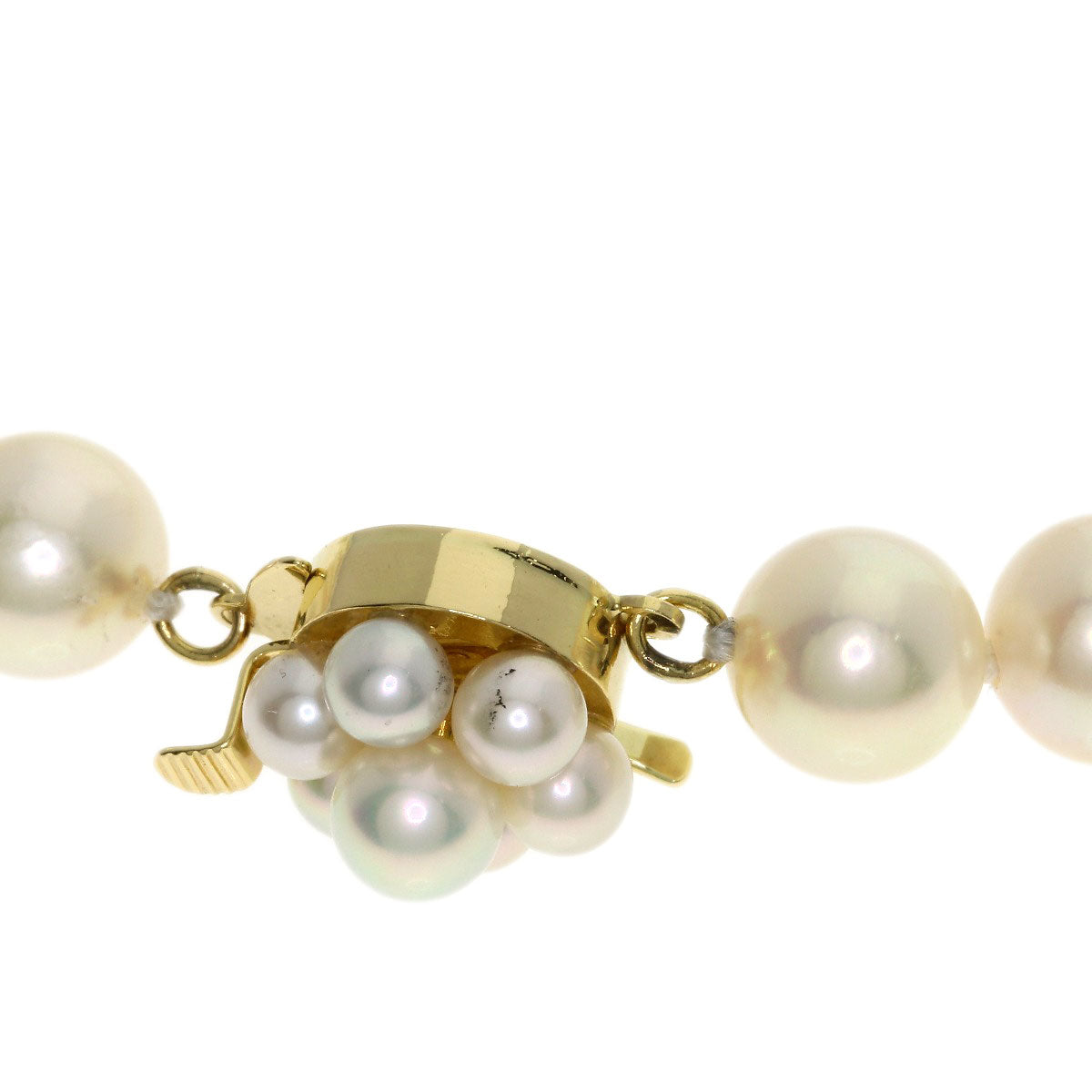 TASAKI Pearl Pearl Necklace and Earring 2-piece set Necklace K18 Yellow Gold Ladies [Used]