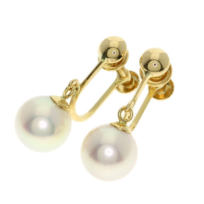 TASAKI Pearl Pearl Necklace and Earring 2-piece set Necklace K18 Yellow Gold Ladies [Used]