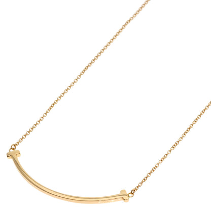 TIFFANY&Co. T smile small Necklace K18 Pink Gold Ladies [Used]
