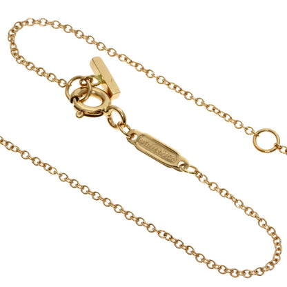 TIFFANY&Co. T smile small Necklace K18 Pink Gold Ladies [Used]