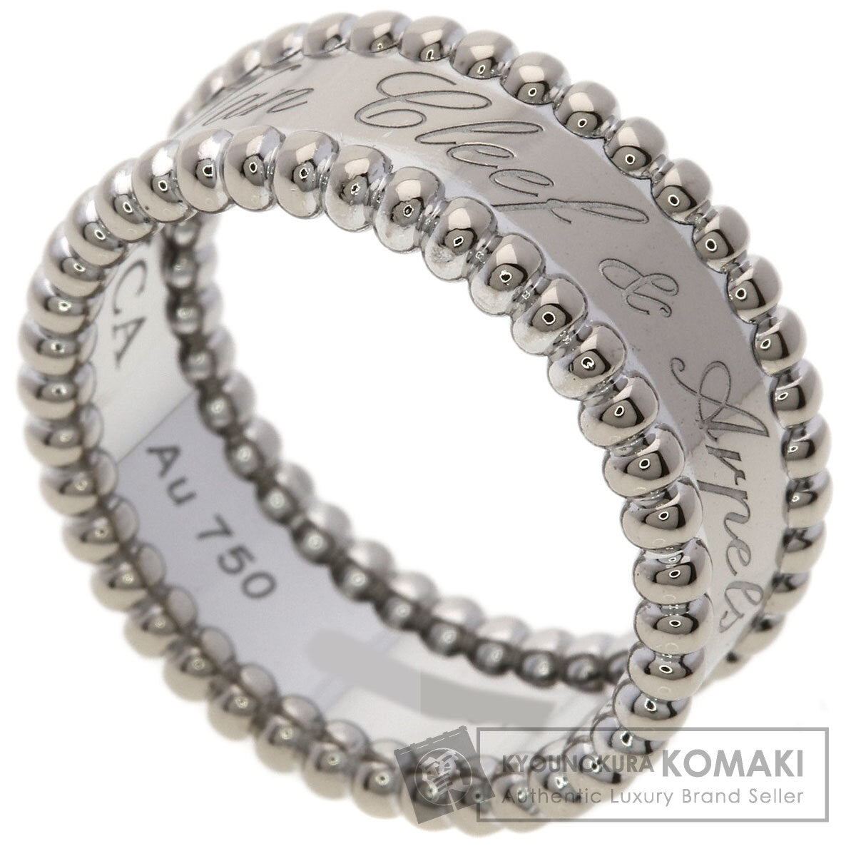 Van Cleef & Arpels Perle Signature #52 Ring K18 White Gold Ladies [Used]