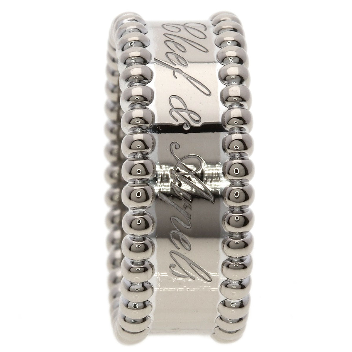 Van Cleef & Arpels Perle Signature #52 Ring K18 White Gold Ladies [Used]