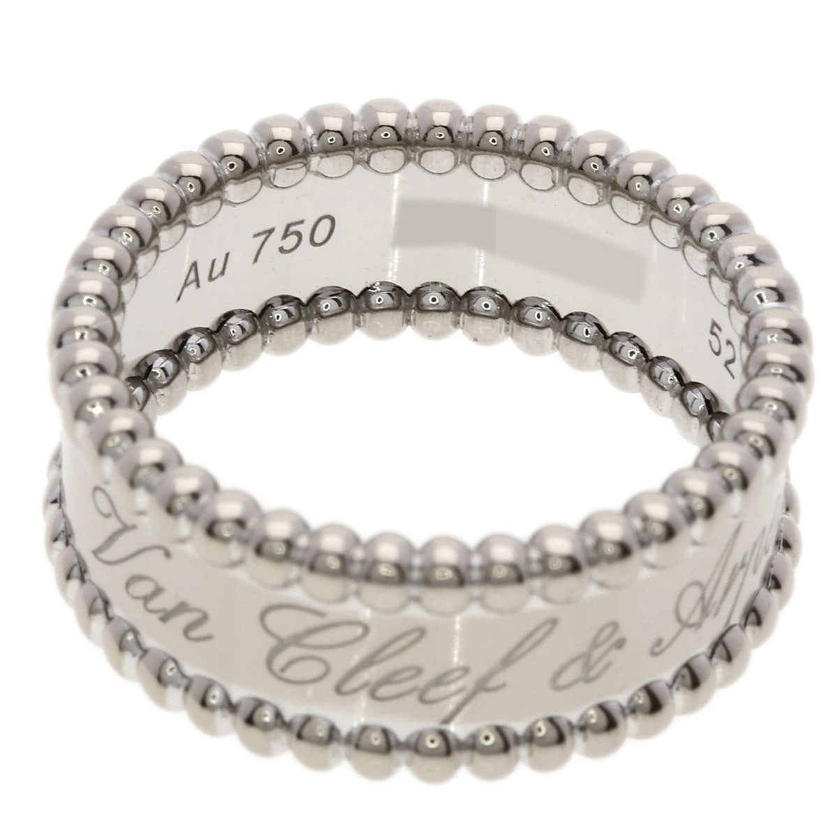 Van Cleef & Arpels Perle Signature #52 Ring K18 White Gold Ladies [Used]