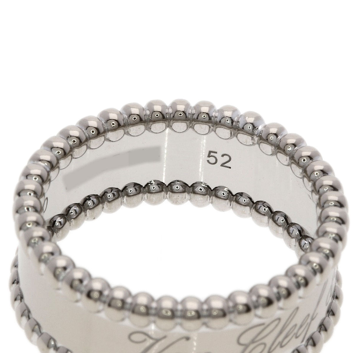 Van Cleef & Arpels Perle Signature #52 Ring K18 White Gold Ladies [Used]