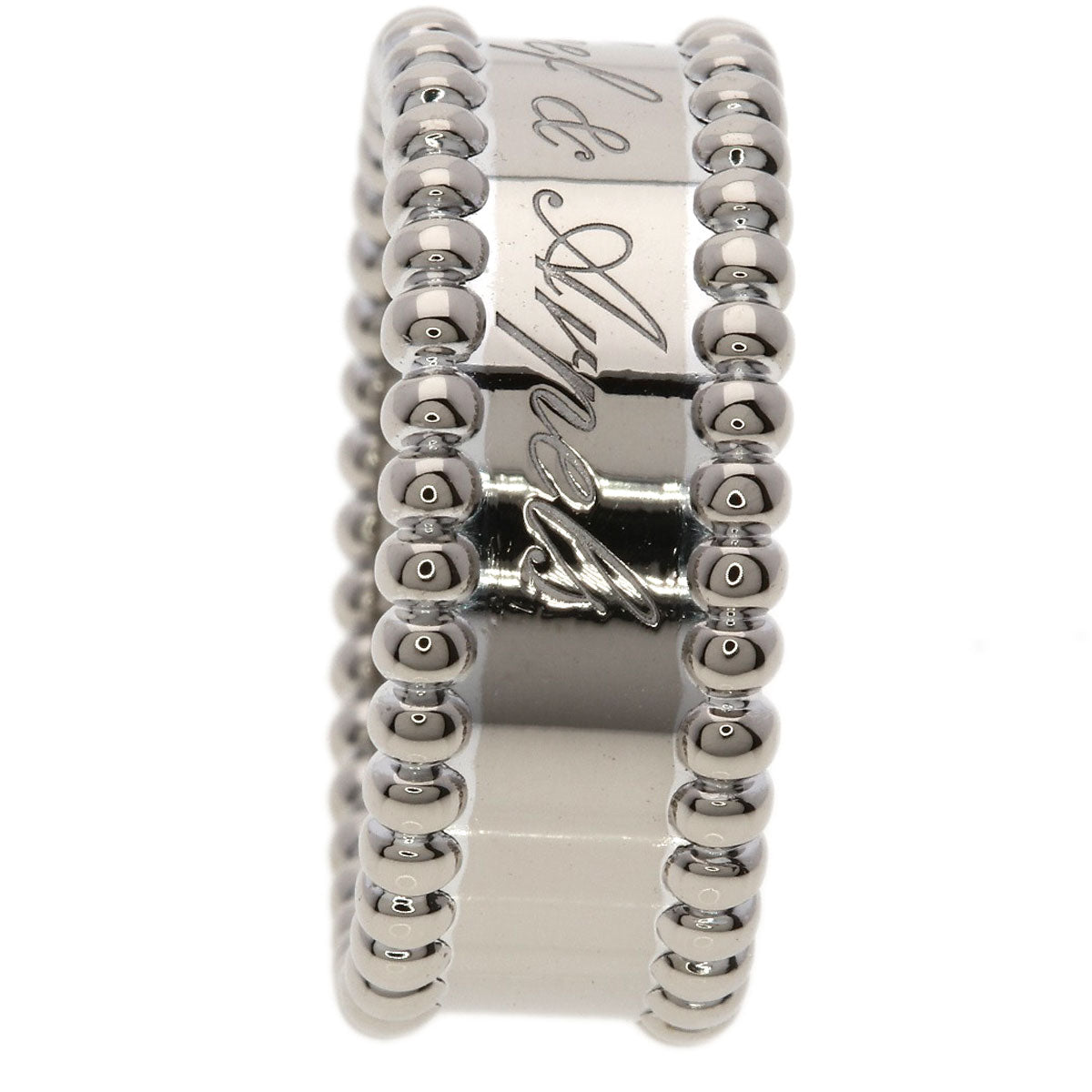 Van Cleef & Arpels Perle Signature #52 Ring K18 White Gold Ladies [Used]