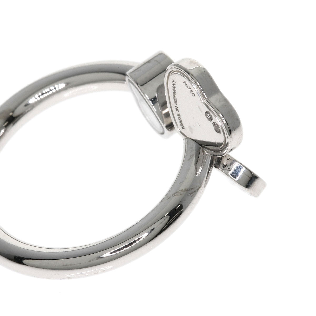 Chopard Happy Heart Wing Diamond Ring K18 White Gold Ladies [Used]
