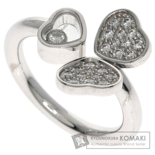 Chopard Happy Heart Wing Diamond Ring K18 White Gold Ladies [Used]
