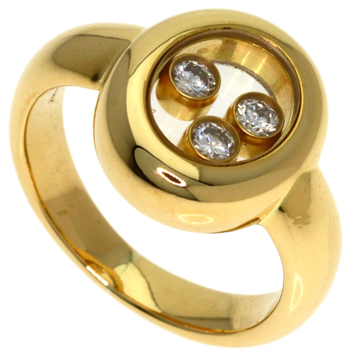 Chopard Happy diamond Ring K18 Yellow Gold Ladies [Used]