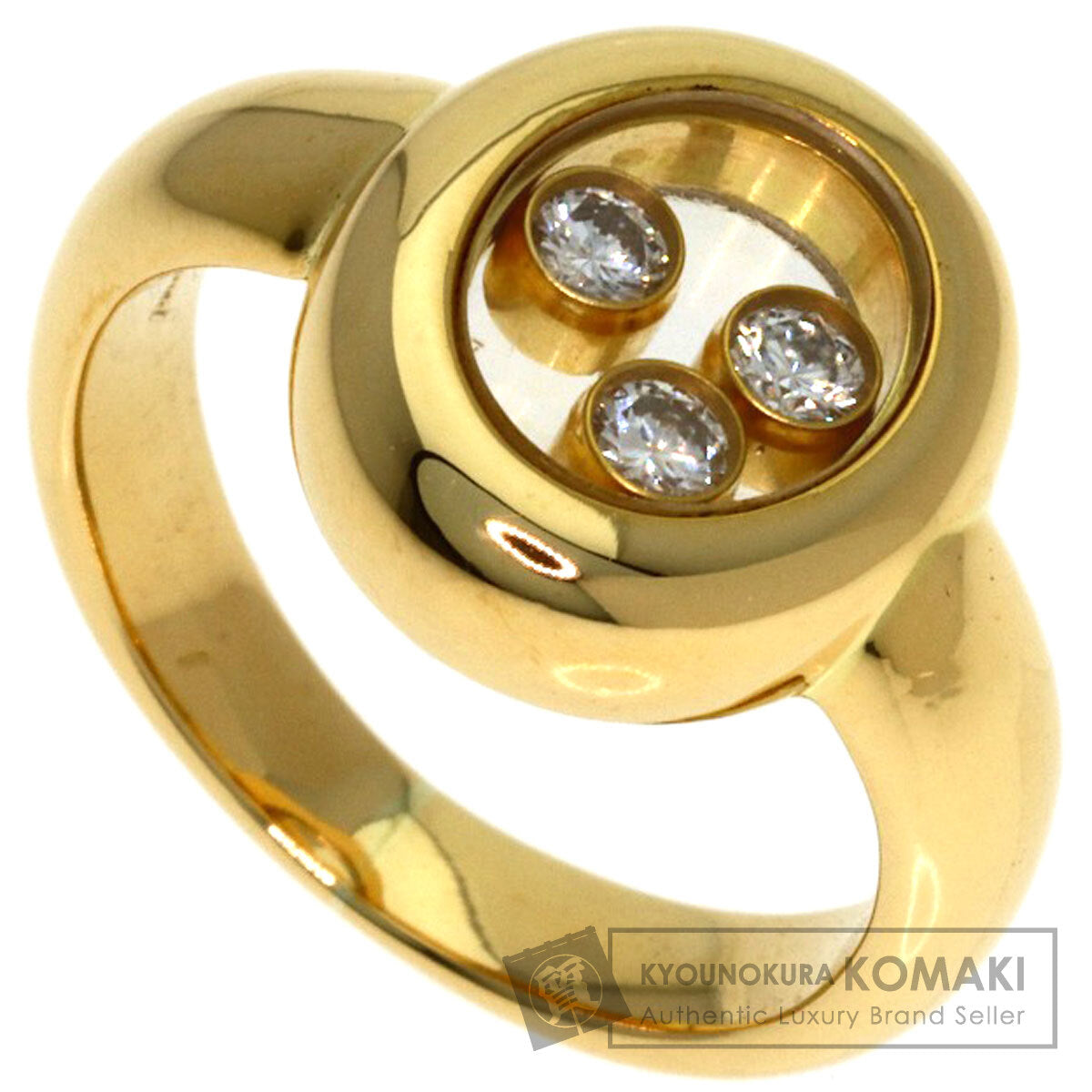 Chopard Happy diamond Ring K18 Yellow Gold Ladies [Used]