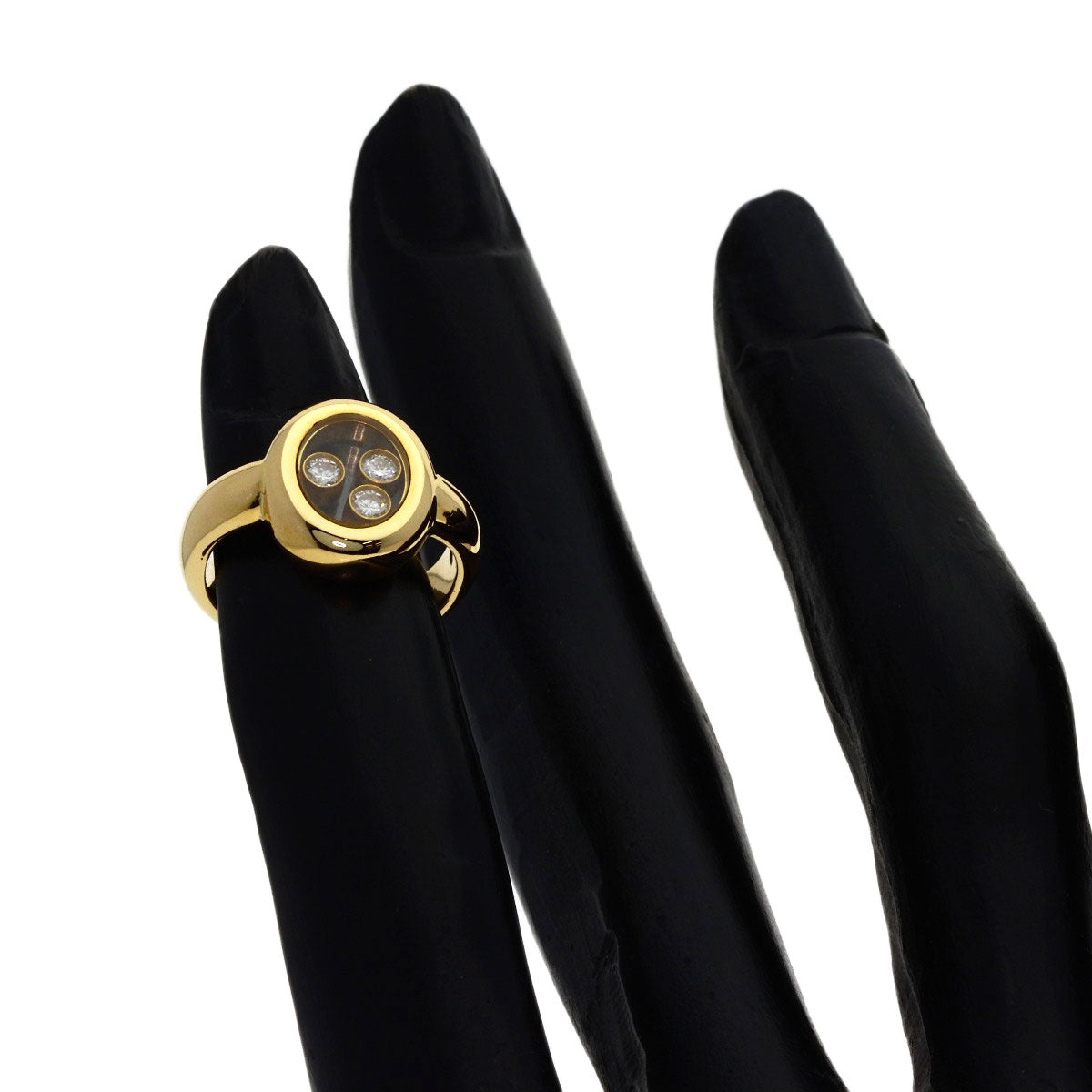 Chopard Happy diamond Ring K18 Yellow Gold Ladies [Used]