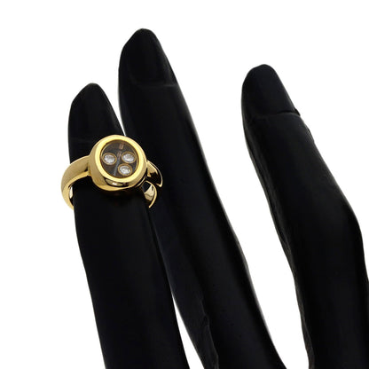 Chopard Happy diamond Ring K18 Yellow Gold Ladies [Used]