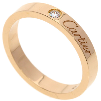 CARTIER C de Cartier 1P Diamond #50 Ring K18 Pink Gold Ladies [Used]