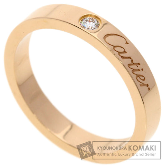 CARTIER C de Cartier 1P Diamond #50 Ring K18 Pink Gold Ladies [Used]