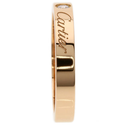 CARTIER C de Cartier 1P Diamond #50 Ring K18 Pink Gold Ladies [Used]