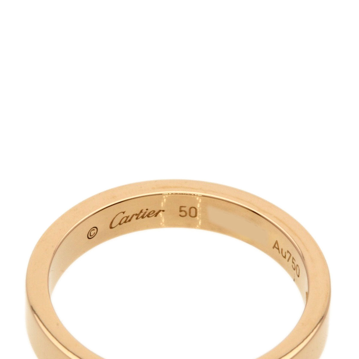 CARTIER C de Cartier 1P Diamond #50 Ring K18 Pink Gold Ladies [Used]