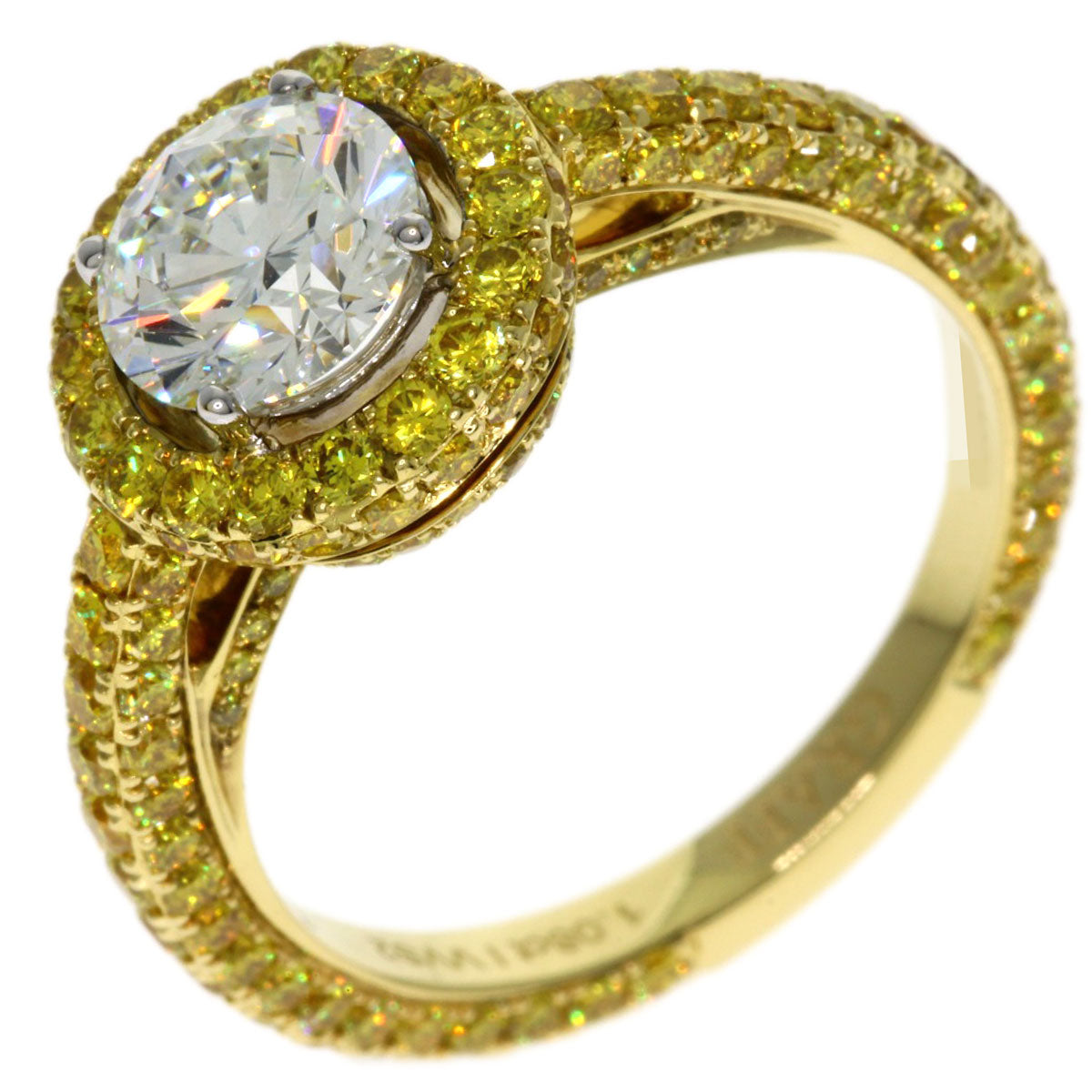 GRAFF Constellation Yellow Diamond I-VVS2 Ring K18 Yellow Gold Ladies [Used]