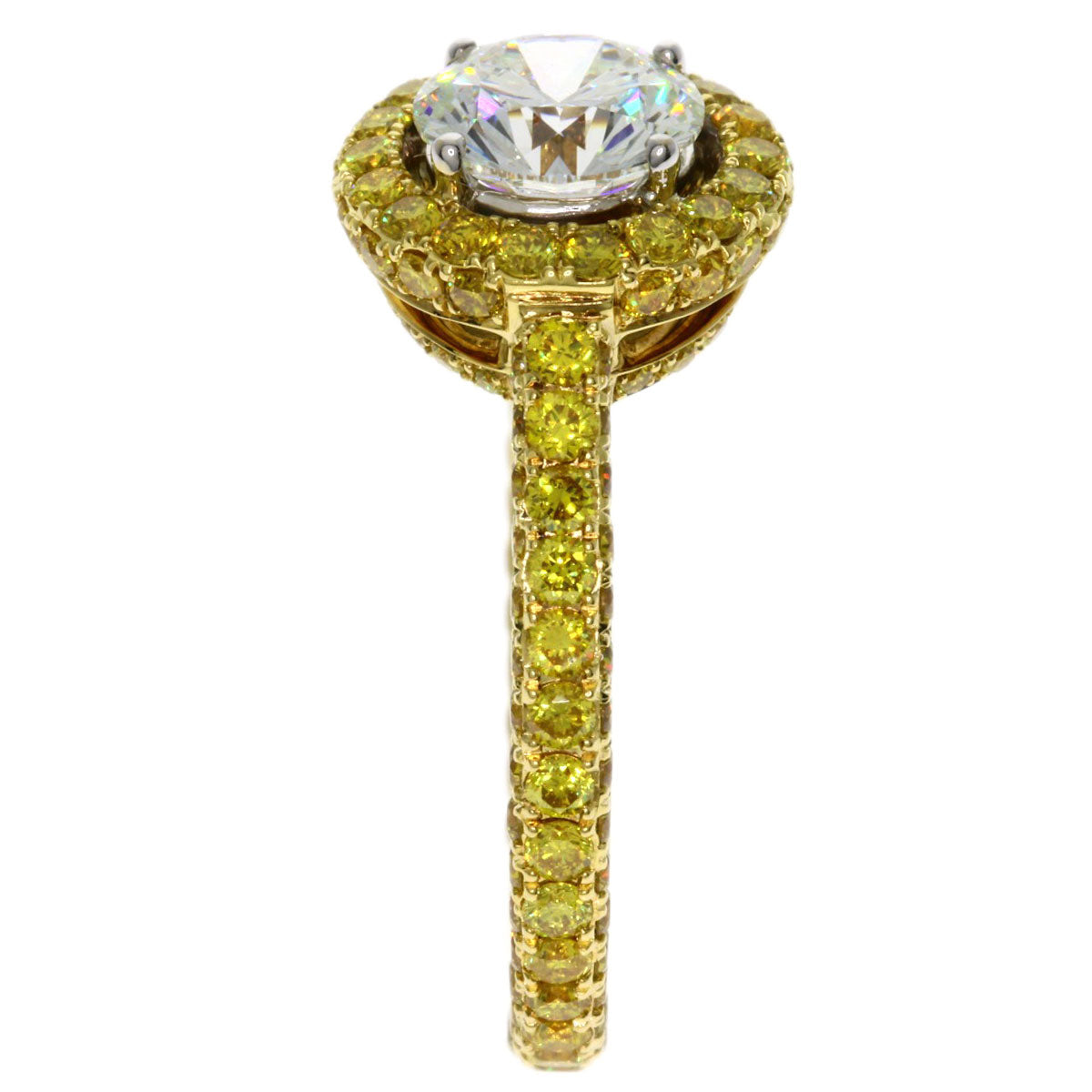 GRAFF Constellation Yellow Diamond I-VVS2 Ring K18 Yellow Gold Ladies [Used]