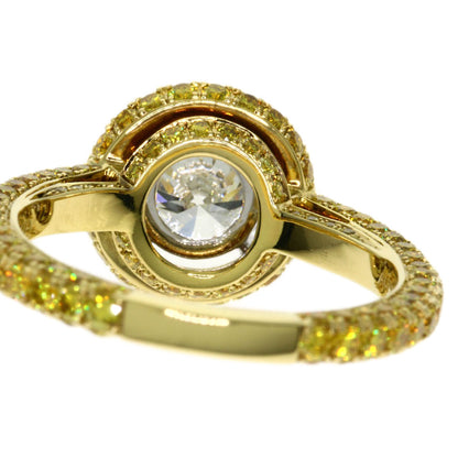 GRAFF Constellation Yellow Diamond I-VVS2 Ring K18 Yellow Gold Ladies [Used]